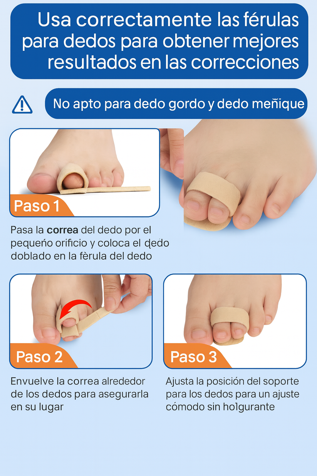 Corrección Para Dedos en Martillo Saludenecencia