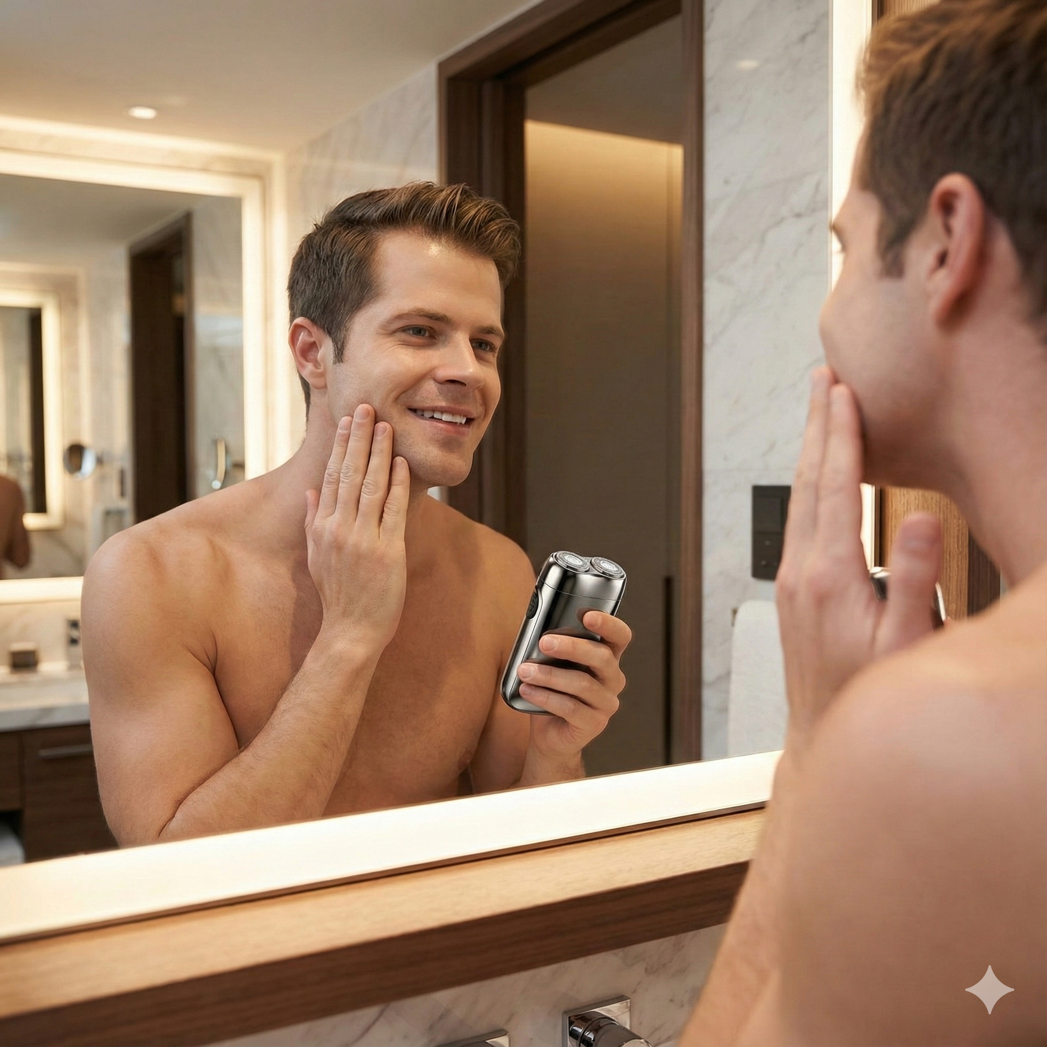 Afeitadora de bolsillo - Mini recortadora de bolsillo - Recargable por USB